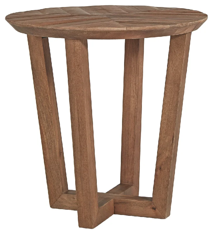 Kinnshee T832-6 Brown Round End Table