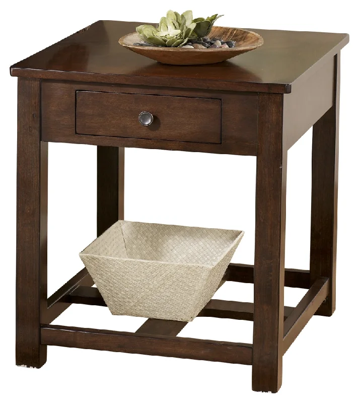 Marion T477-3 Dark Brown Rectangular End Table