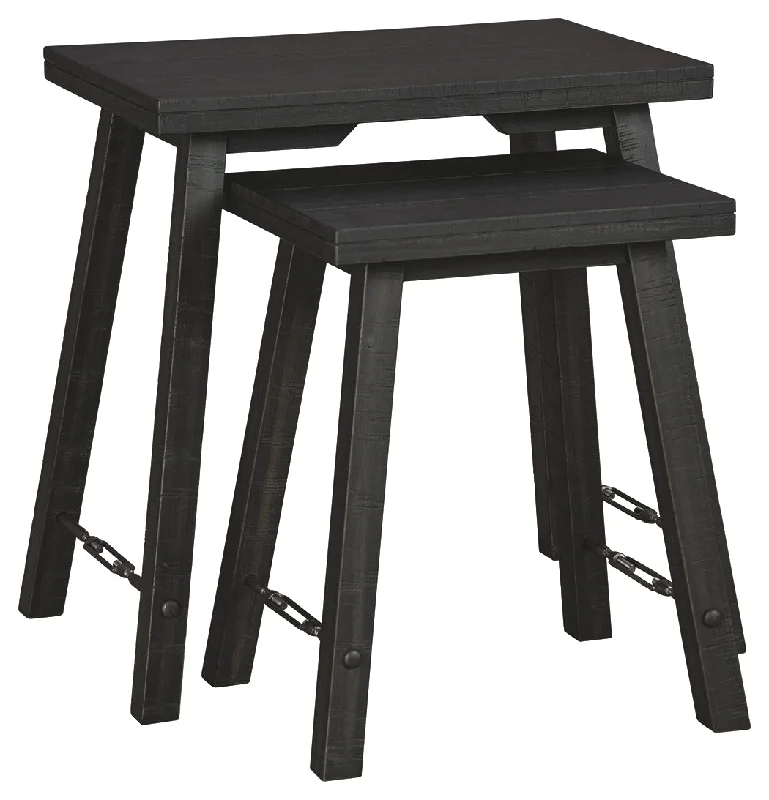 Marisburg A4000230 Black Accent Table Set 2CN