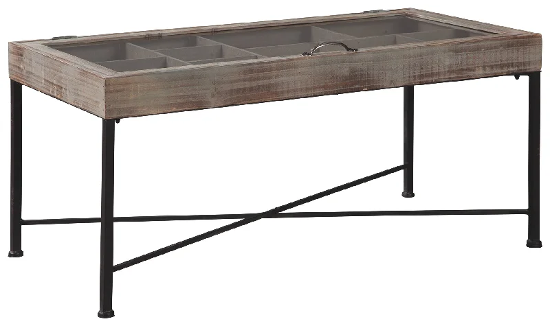 Shellmond A4000208 Antique GrayBlack Accent Cocktail Table