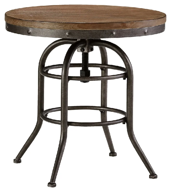 Vennilux T500-726 Grayish Brown Round End Table