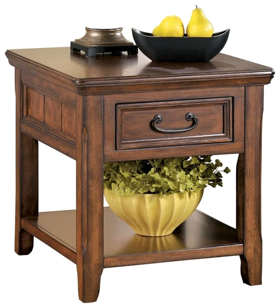 Woodboro T478-3 Dark Brown Rectangular End Table