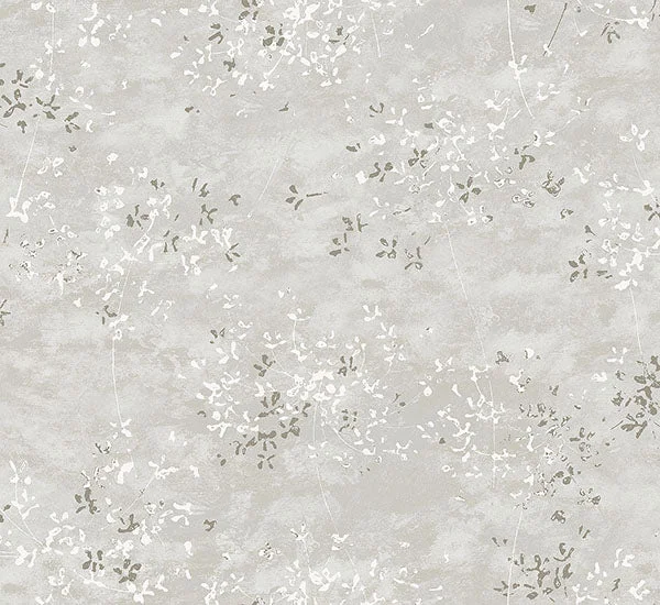 Arian Silver Inkburst Wallpaper from Lumina Collection