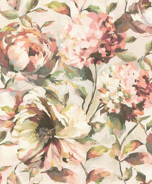 Attia Blush Floral Wallpaper