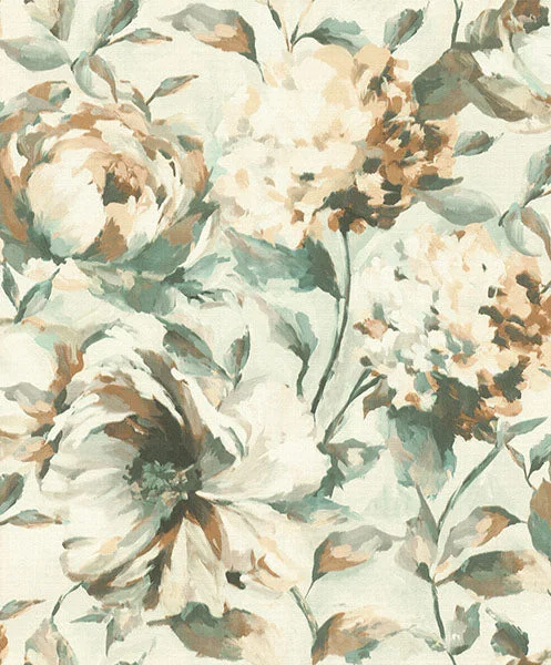 Attia Light Blue Floral Wallpaper