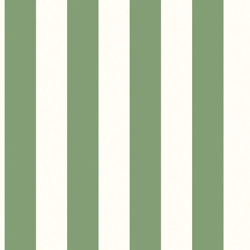 Awning Stripe Green Wallpaper from the Just Kitchens Collection