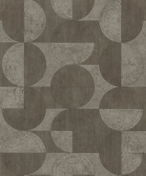 Barcelo Brown Circles Wallpaper