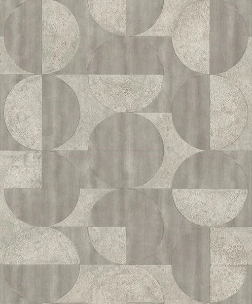 Barcelo Grey Circles Wallpaper