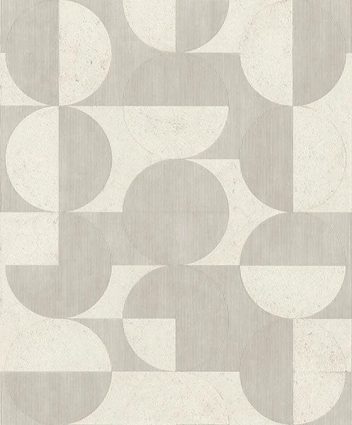 Barcelo Light Grey Circles Wallpaper