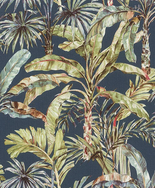 Calle Blue Tropical Wallpaper