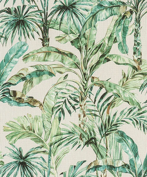 Calle White Tropical Wallpaper