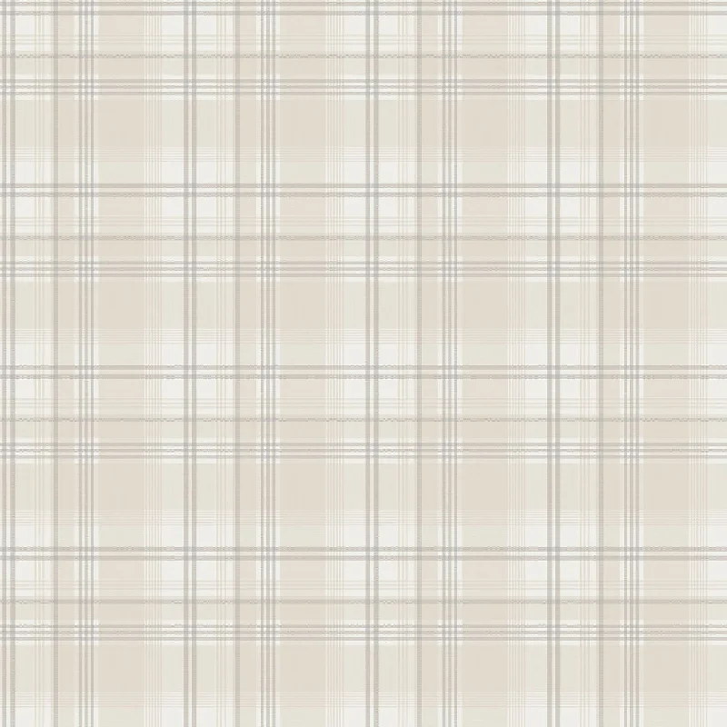 Checked Beige/Grey Wallpaper from the Kitchen Recipes Collection