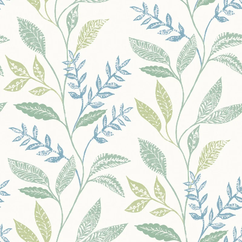 Cottage Vine Green Peel & Stick Wallpaper