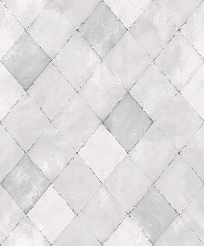 Country House Tiles Grey Wallpaper from the Kitchen Recipes Collection