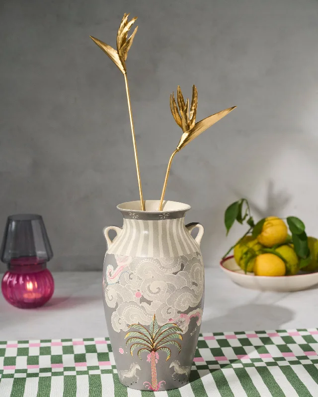 Deco Palmette Vase