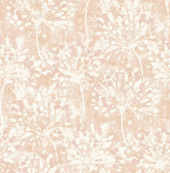 Dori Blush Painterly Floral Wallpaper