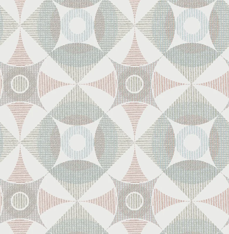 Ellis Multicolor Geometric Wallpaper