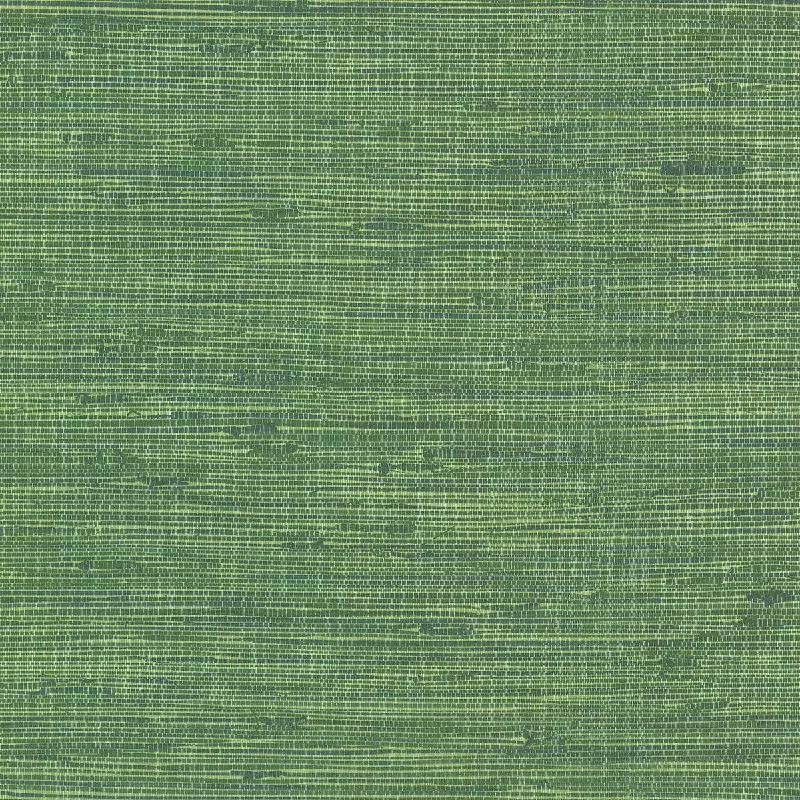 Fiber Green Faux Grasscloth Wallpaper