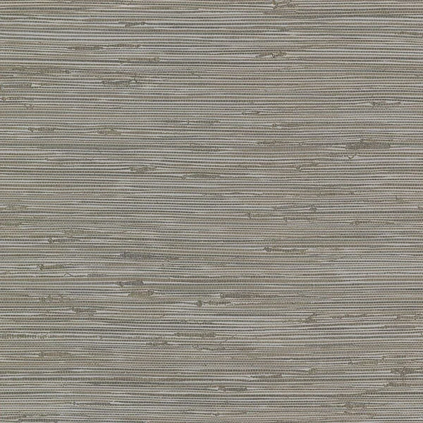 Fiber Taupe Faux Grasscloth Wallpaper