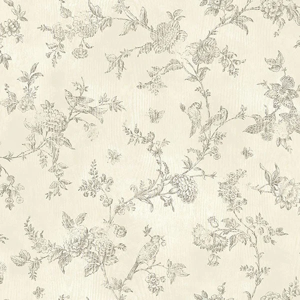 French Nightingale Cream Trail Wallpaper