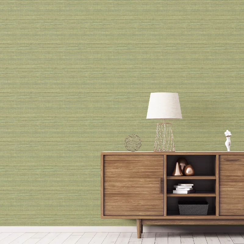 Grasscloth Green Wallpaper from the Just Kitchens Collection