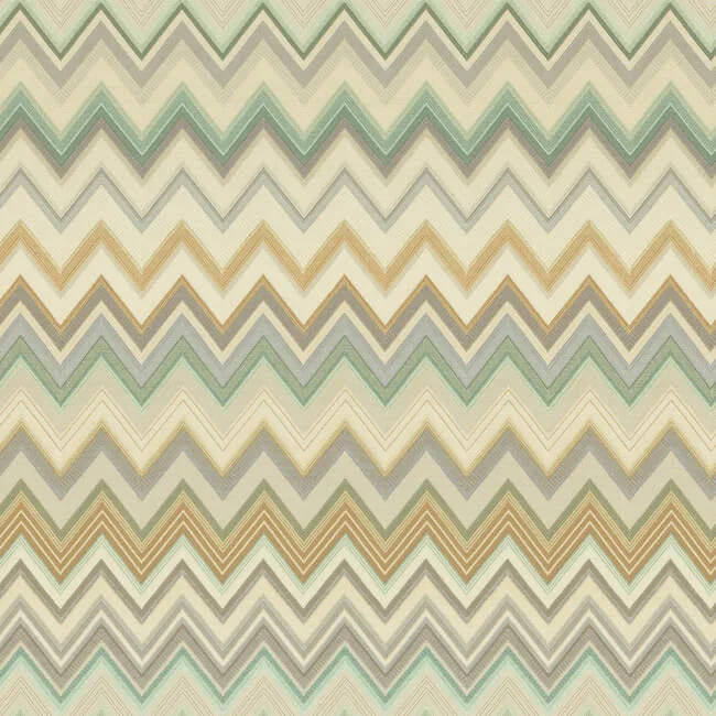 Happy Zig Zag Green Wallpaper Missoni 4