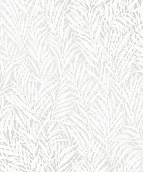 Holzer White Fern Wallpaper