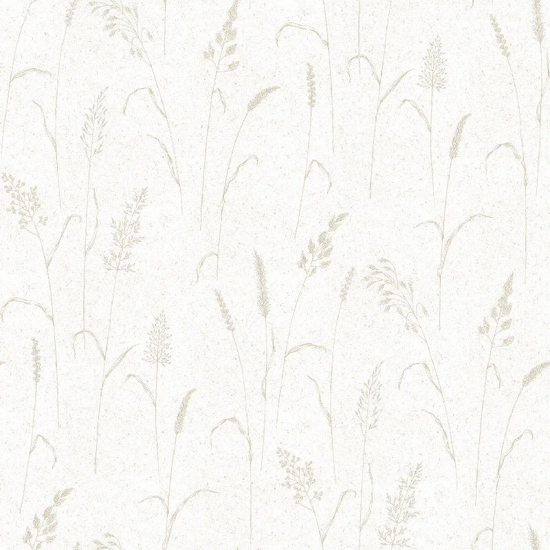 Meadow Grass Cream Wallpaper from the Kitchen Recipes Collection