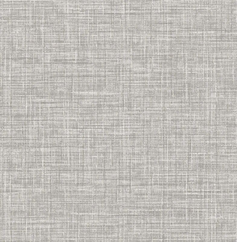 Mendocino Grey Linen Wallpaper