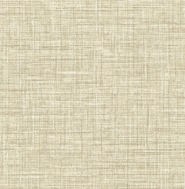 Mendocino Light Brown Linen Wallpaper