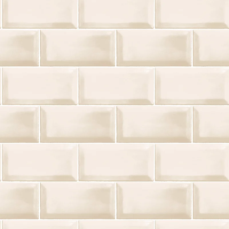 Metro Tile Beige Wallpaper from the Just Kitchens Collection