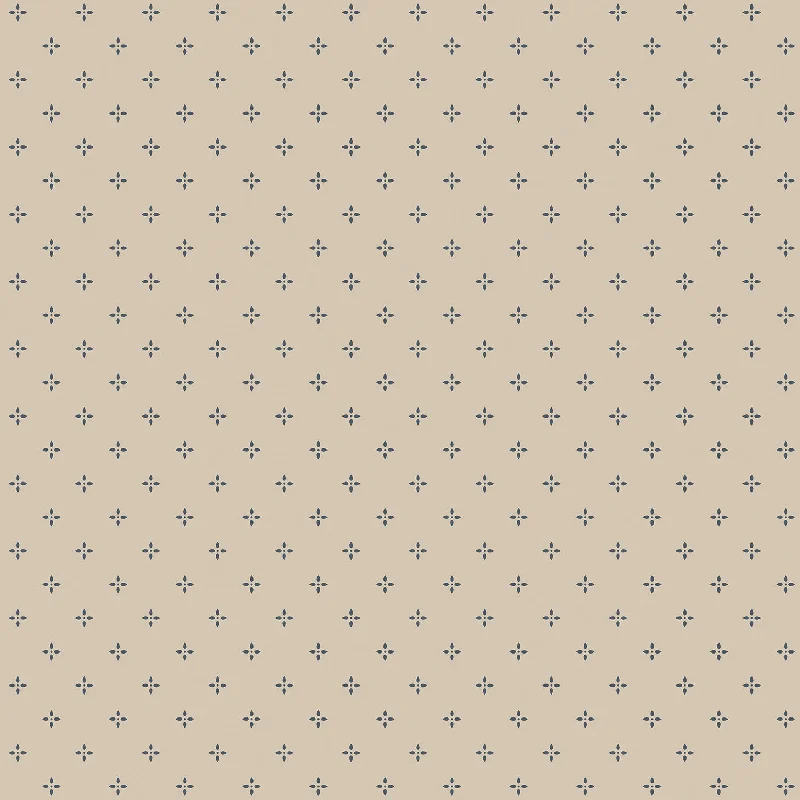 Miniature Dotty Flowers Beige/Navy Wallpaper from the Kitchen Recipes Collection