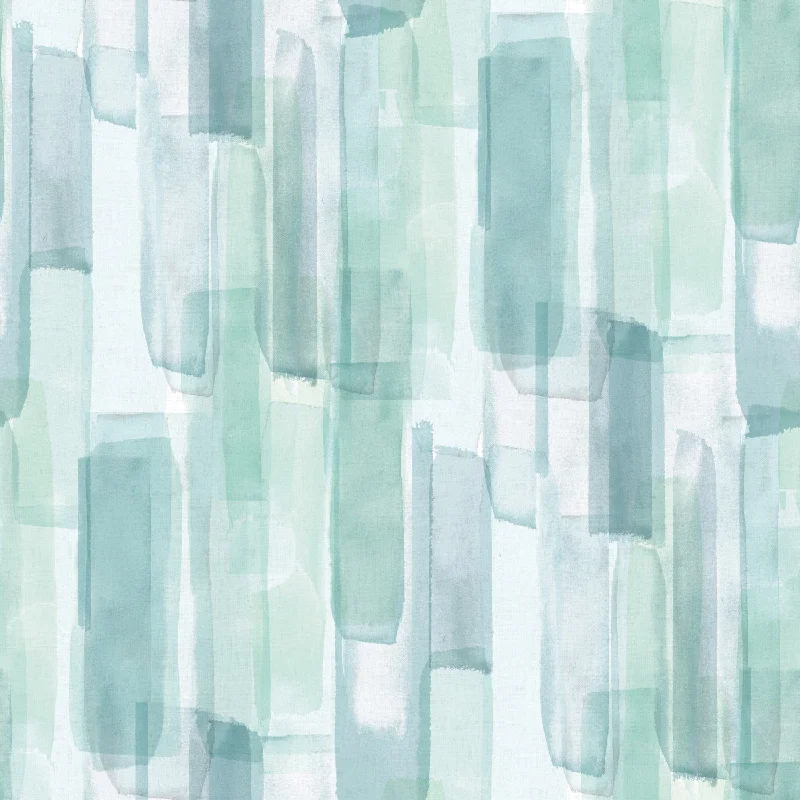 Mr. Kate Watercolor Glass Peel & Stick Wallpaper in Blue