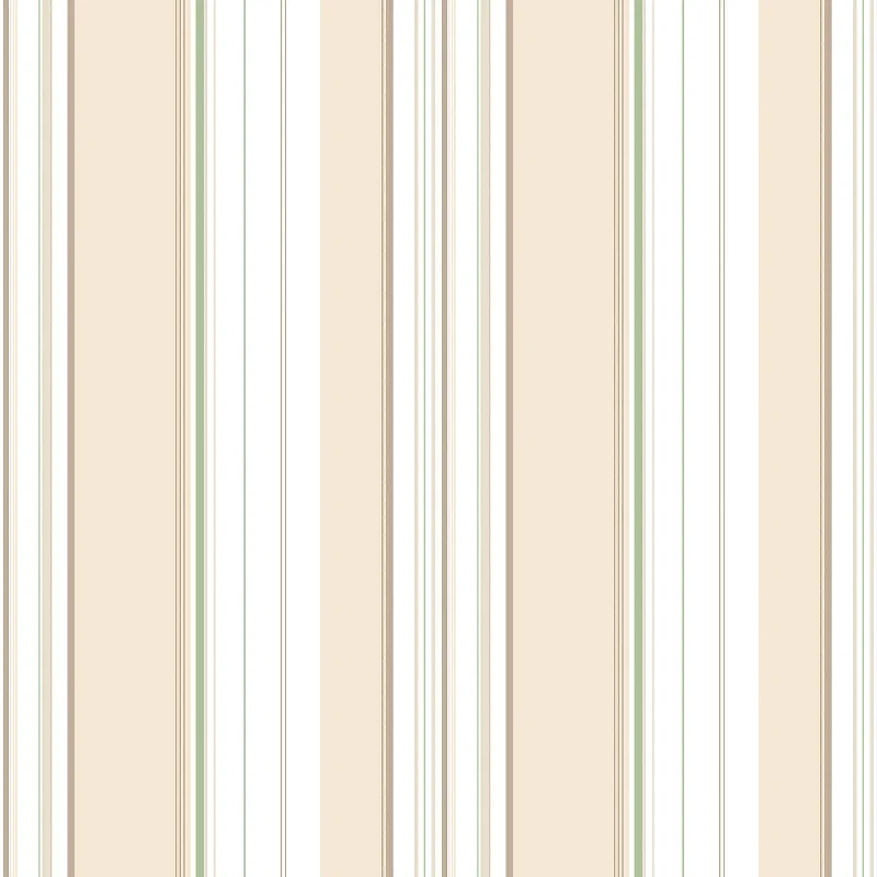 Multi Stripe Taupe/Green Wallpaper from the Just Kitchens Collection