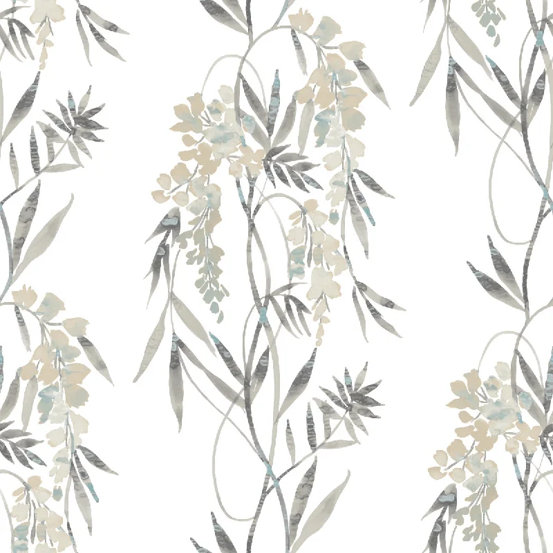 Nouveaux Wisteria Taupe Peel & Stick Wallpaper