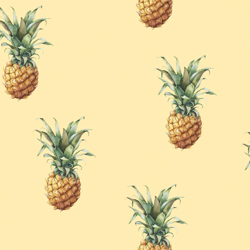 Pineapples Yellow Wallpaper from the Just Kitchens Collection