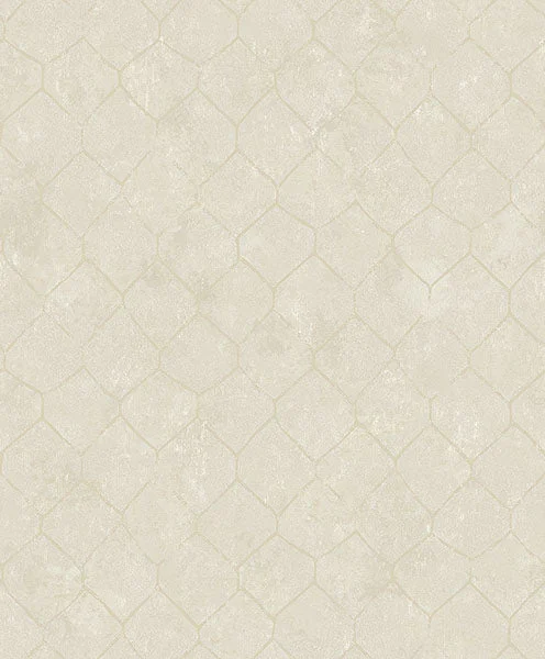 Rauta Pearl Hexagon Tile Wallpaper from Lumina Collection