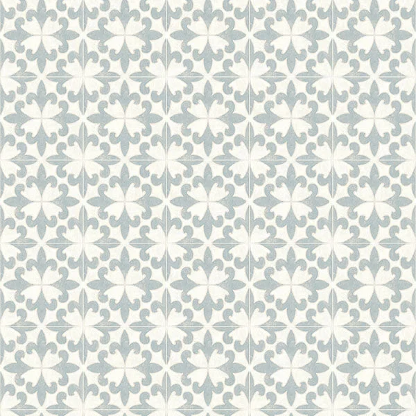 Remy Teal Fleur Tile Wallpaper from the Delphine Collection