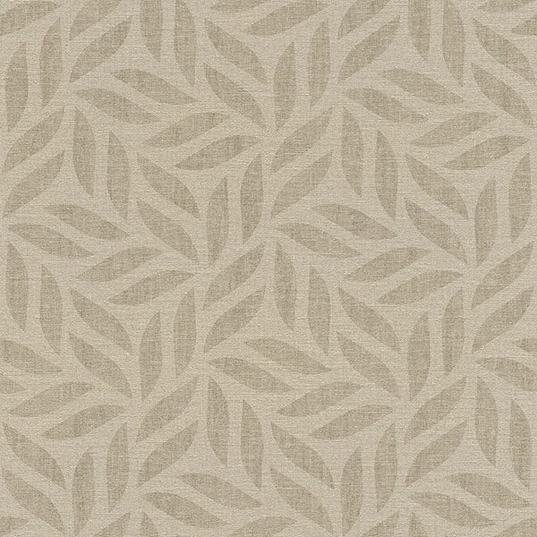 Sagano Light Brown Leaf Wallpaper