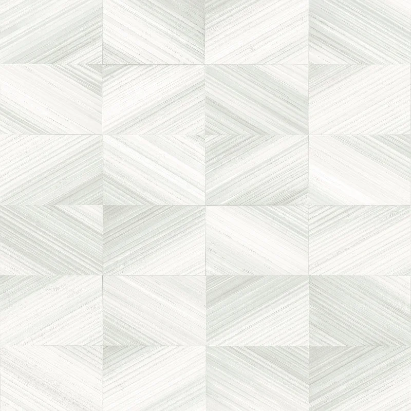 Stratum Light Grey Geometric Faux Wood Wallpaper