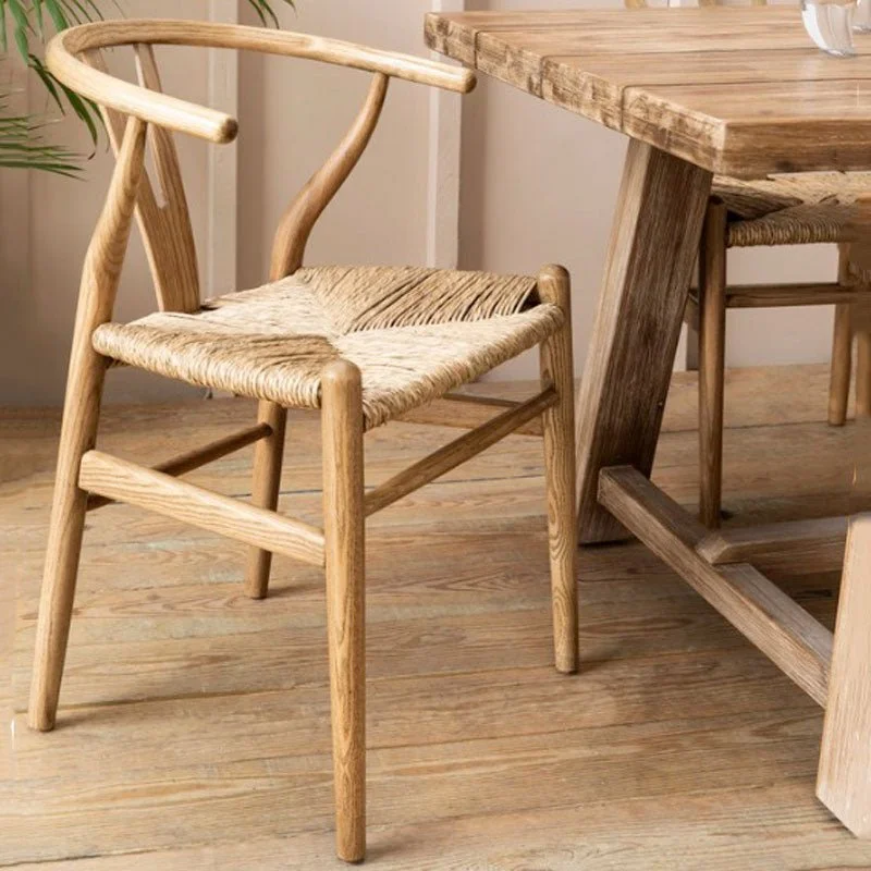 Chilthorne Wishbone Dining Chairs - Natural (Set of 2)