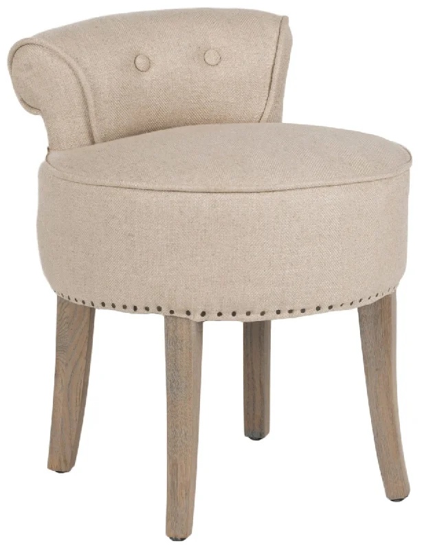 Safavieh Georgia Vanity Stool - Beige