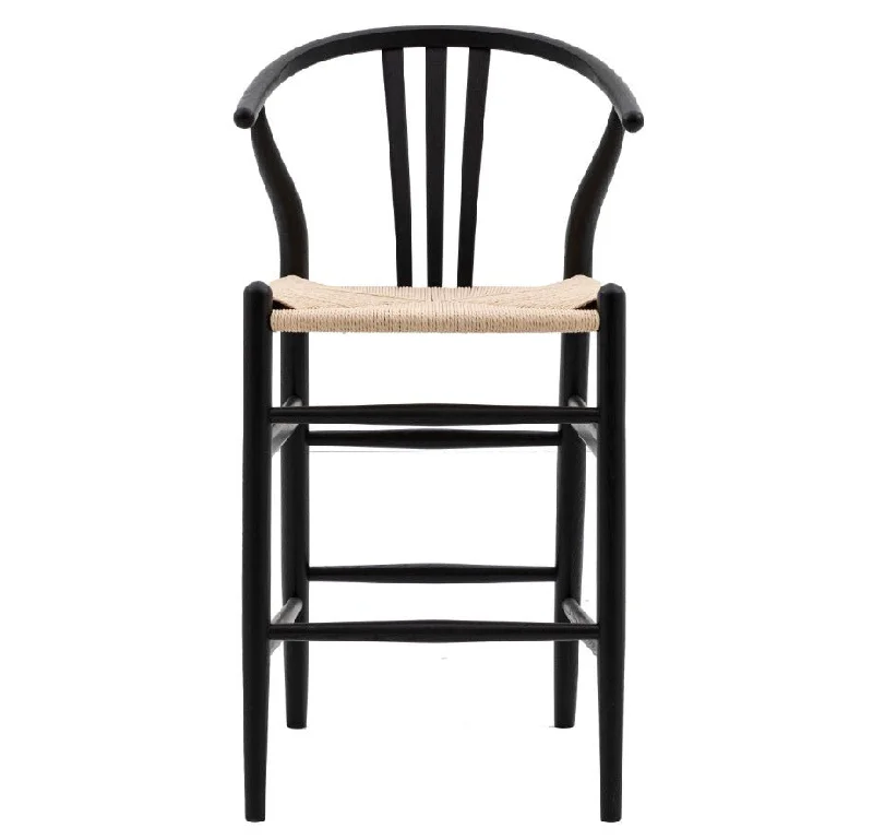 Whitney Bar Stool - Black (Set of 2)