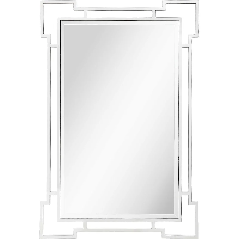 42" Silver Accent Wood Mirror