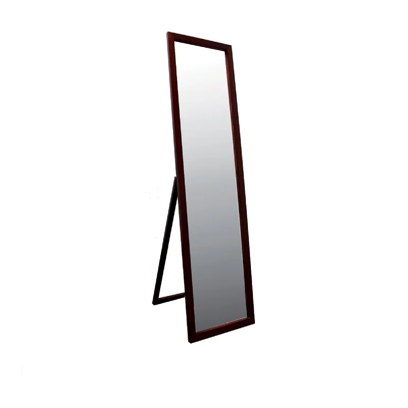 Brown Rectangle Cheval Standing Mirror