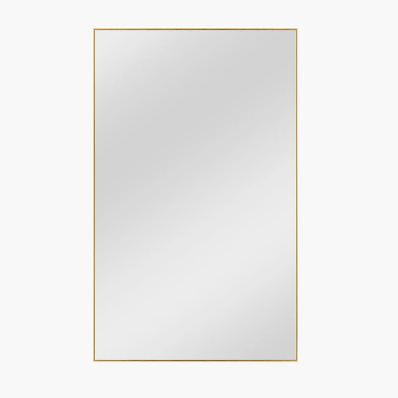 51" Gold Metal Framed Full Length Hanging Mirror