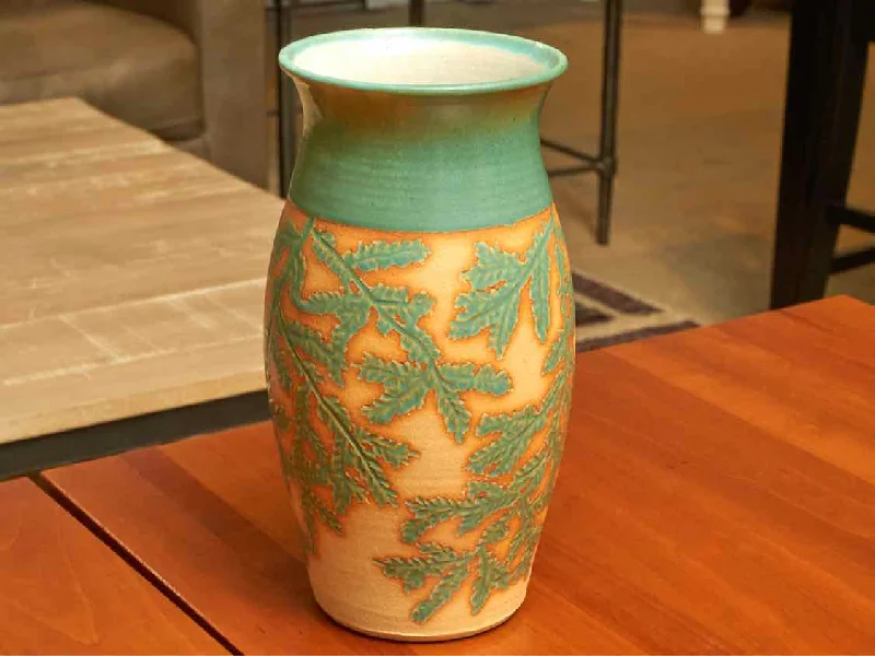 Hand Crafted Ceramic Vase By Sharyn Tullar, Durham NH