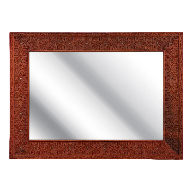 IMAX Worldwide Home Petra Hand Carved Wall Mirror