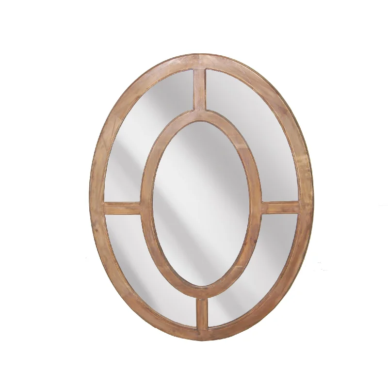 Sagebrook Home Oval Wood Framed Mirror