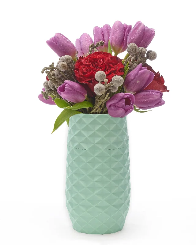 The Amaranth Vase - Teal - 7.5"